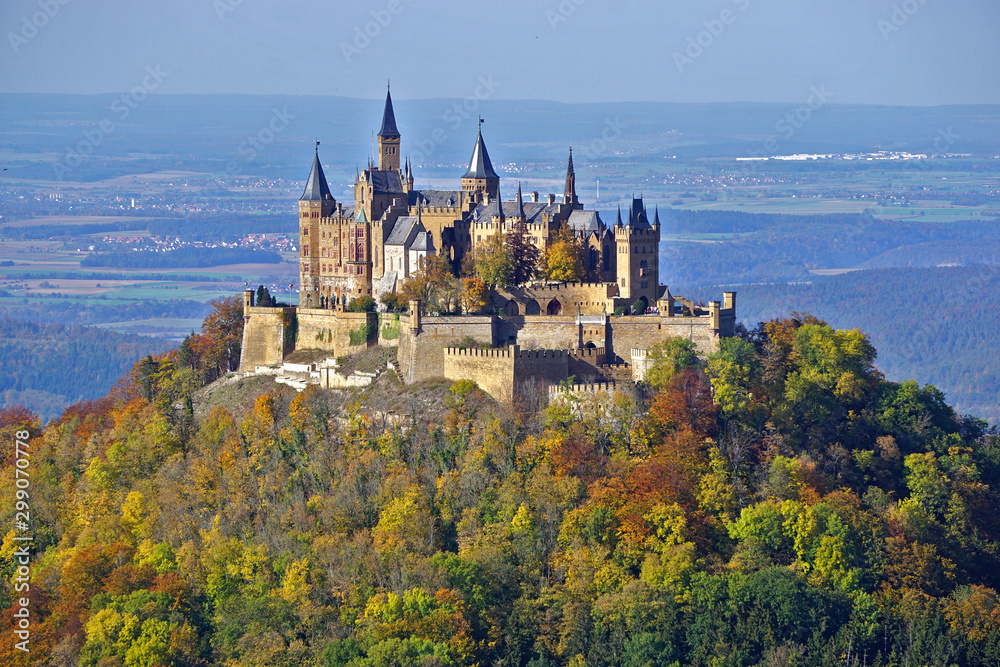 Hohenzollern, Blick vom Zellerhorn, Schwäbische Alb, Deutschland