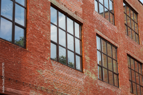 brick old building with windows