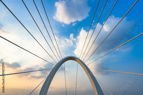 Abstract architectural features, symmetry bridge close-up photo