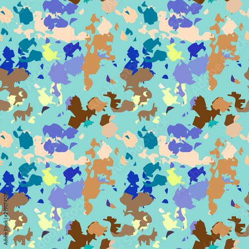 Wallpaper Mural Camouflage, spotted seamless pattern Torontodigital.ca