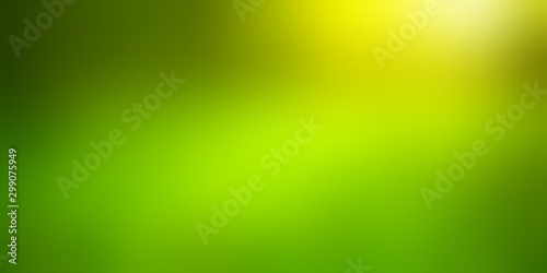 Empty green summer light background. Meadow in forest defocused illustration. Grass blurred texture. Exclusive trend.