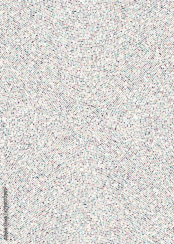 Colorful Universe Circular Distribution Computational Generative Art background illustration