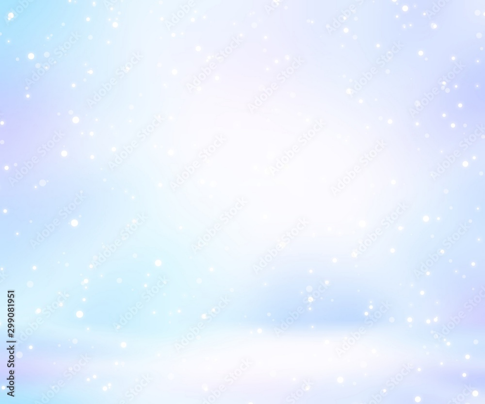 Fallen snow on winter blue background. Empty space. Defocused 3d illustration. Blurred texture. Delicate decor. Fallen snow on winter blue background. Empty space. Defocused 3d illustration. Blurred texture. Delicate decor.