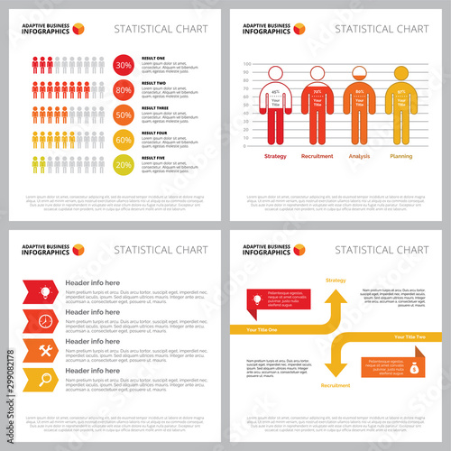 Creative infographic set for population or demography concept