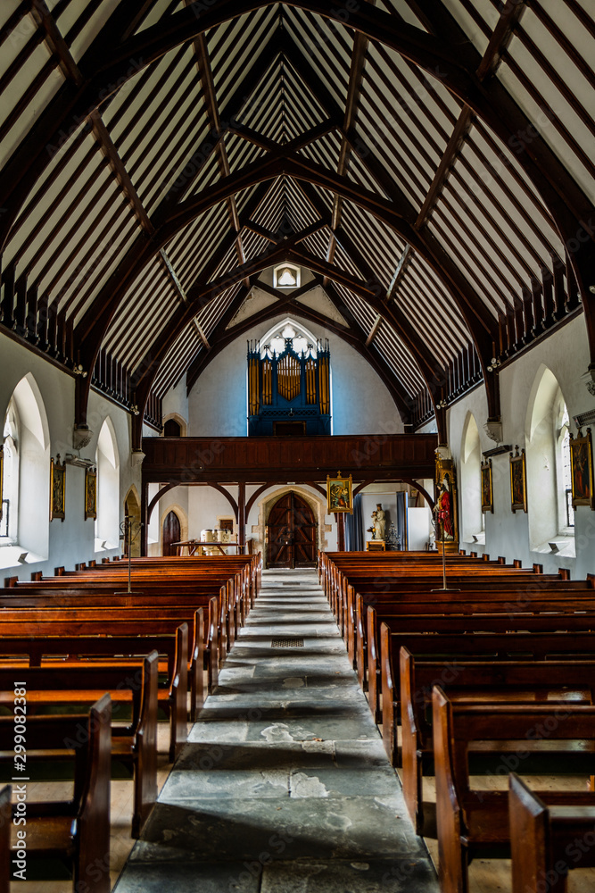 roman catholic church coughton court warwickshire england uk