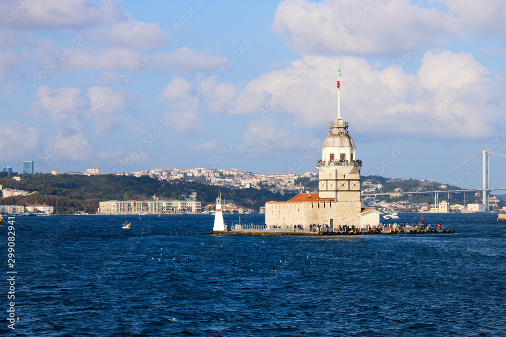 view of istanbul Maiden's tower