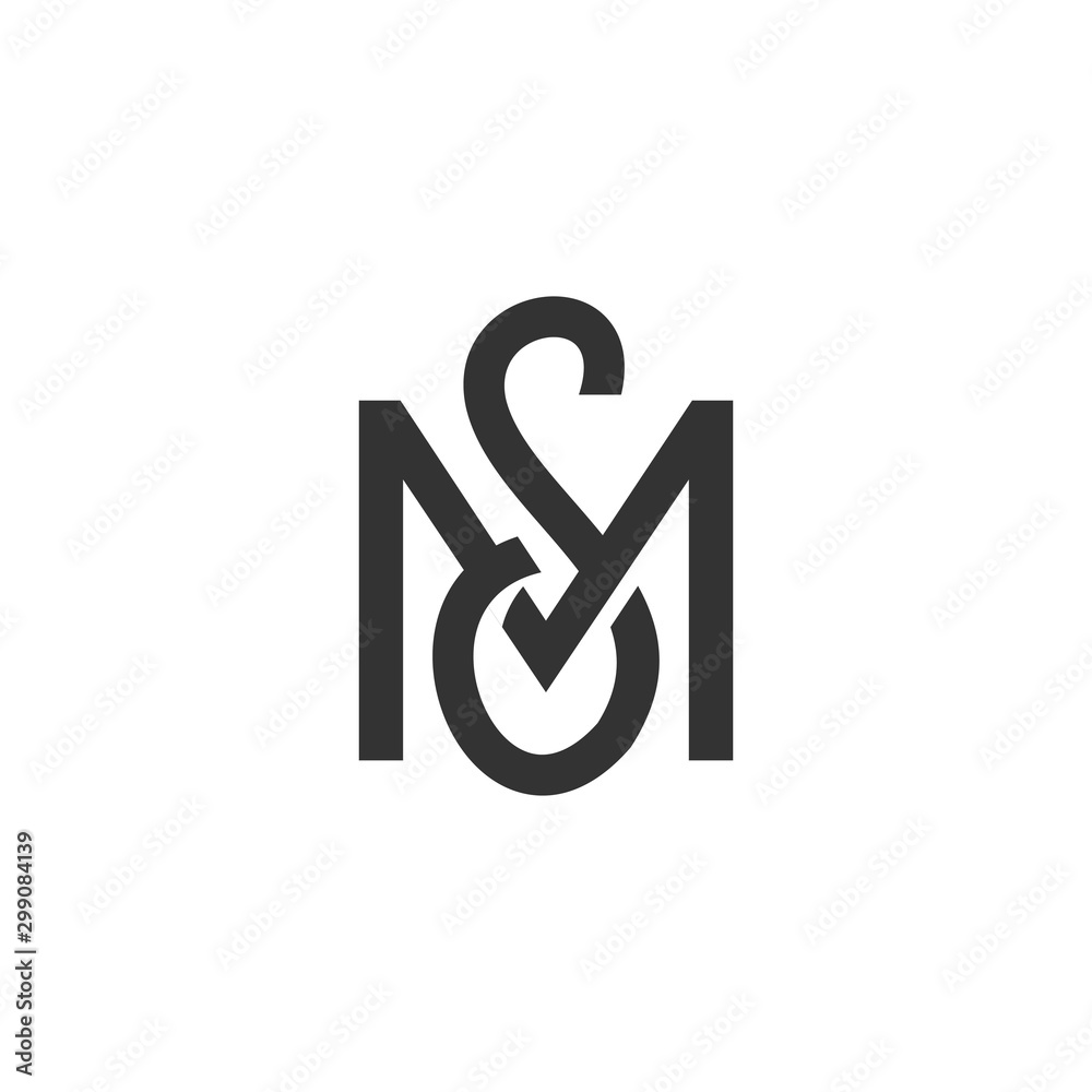 initial m,s logo template, creative idea, design vector initial m,s logo template, creative idea, design vector