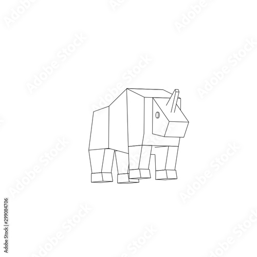 symbol illustration of the rhinoceros