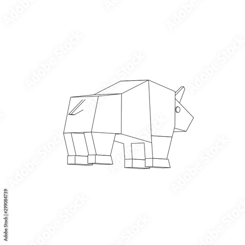 symbol illustration of the rhinoceros