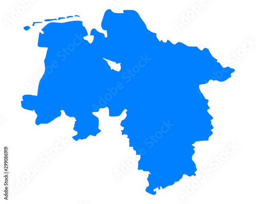 Karte von Niedersachsen