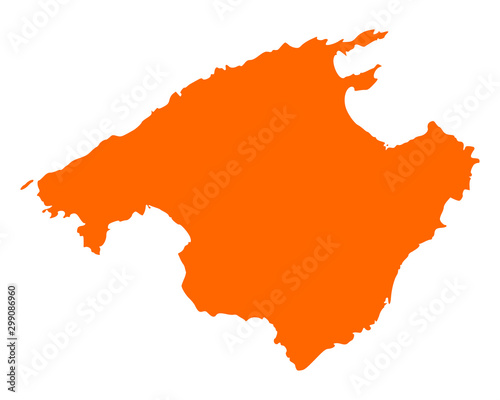 Karte von Mallorca