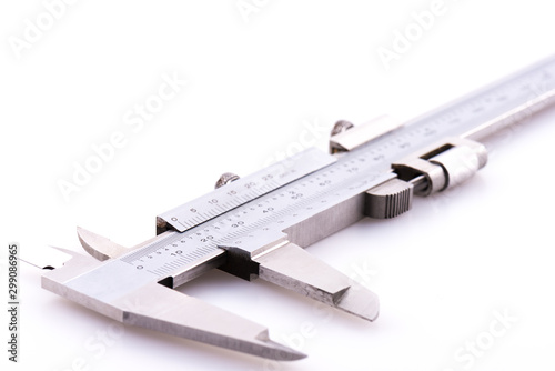 Close up of a set of vernier calipers photo