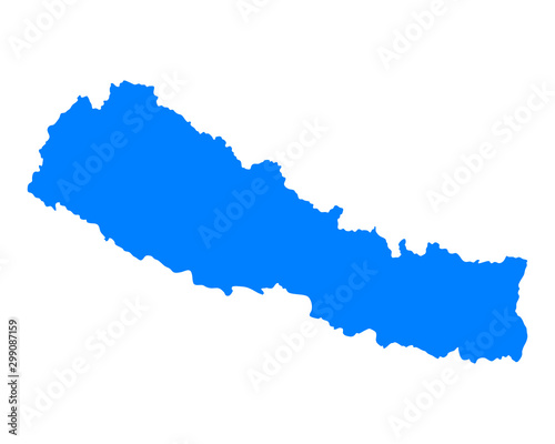 Karte von Nepal