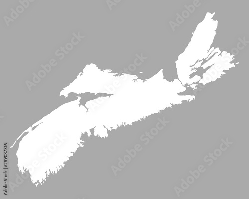 Karte von Nova Scotia
