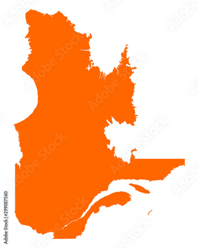 Karte von Quebec
