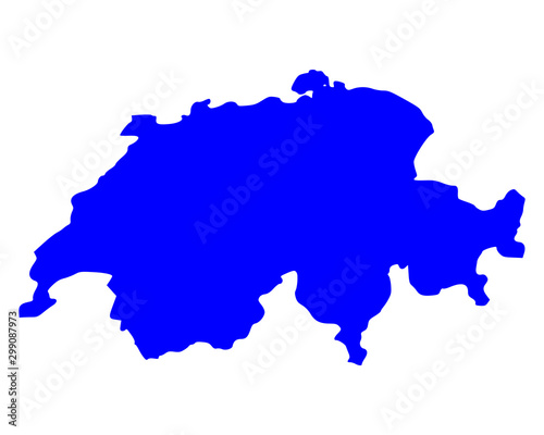 Karte der Schweiz