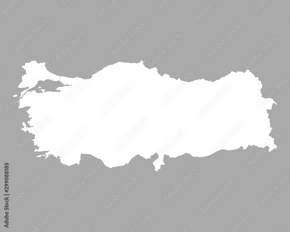 Fototapeta premium Karte der Türkei