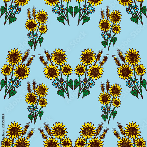 Seamless vector floral background