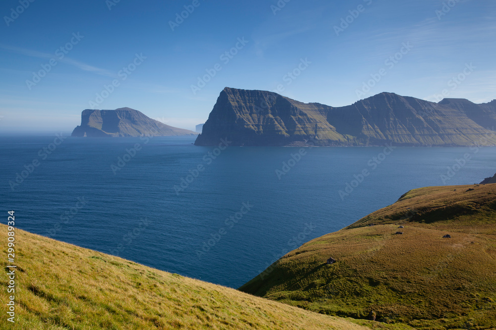 Kallur lighthouse hiking trail, Kalsoy Island, Faroe Islands Kallur lighthouse hiking trail, Kalsoy Island, Faroe Islands