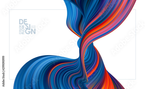 Modern colorful flow background. Abstract wave liquid shape. Trendy design