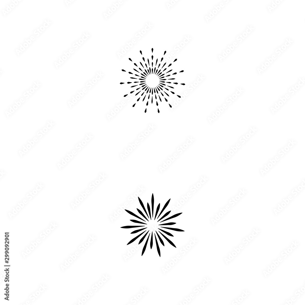 Fototapeta premium Fireworks Logo Template vector symbol