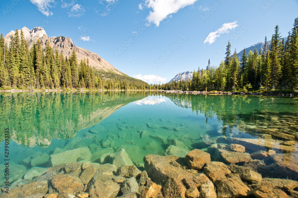 Linda lake in Yoho national park, BC, Canada