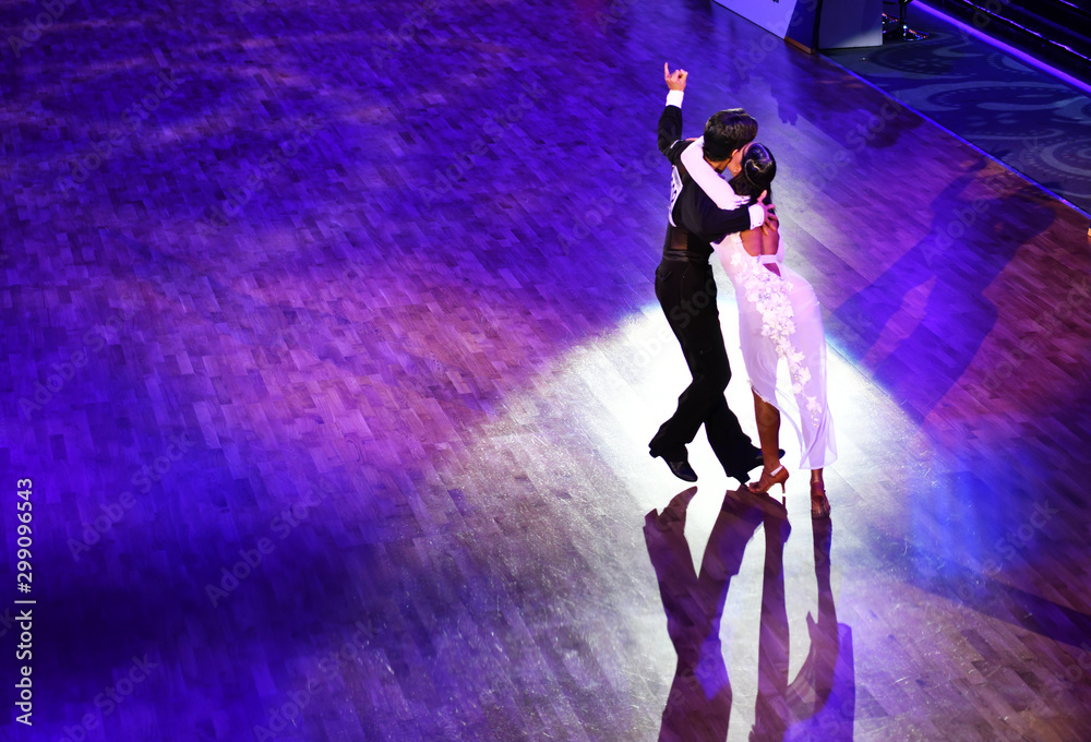 Fototapeta premium pair dance competition