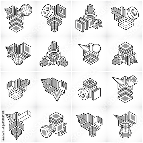 Abstract construction isometric designs, vector set.