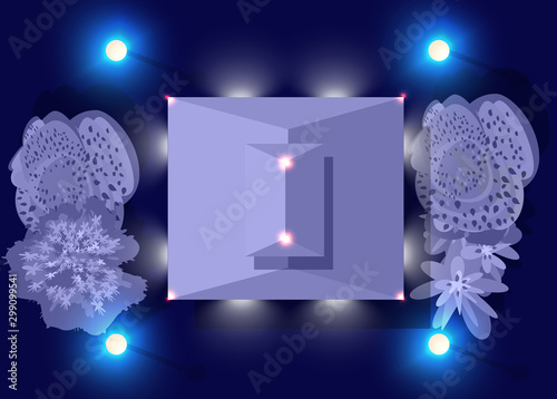 Ultraviolet building map top view city electric