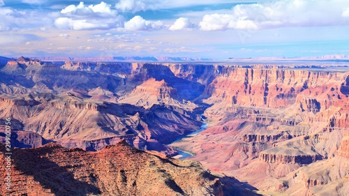 Grand Canyon overlook. Beautiful American landscape.