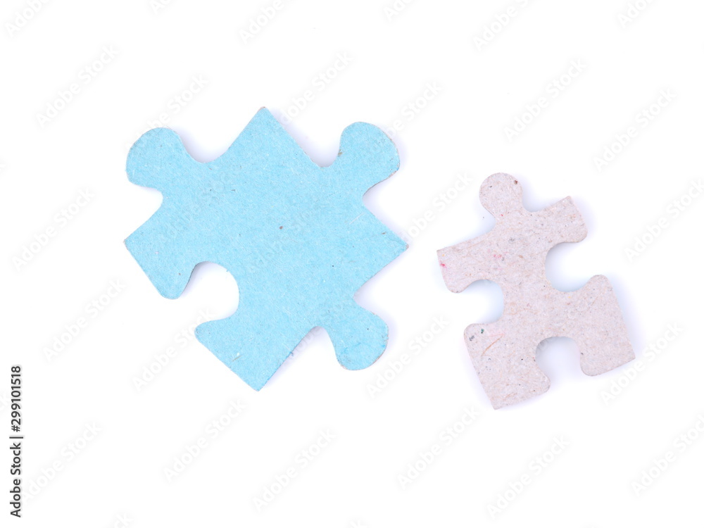 Obraz premium puzzle on a white background