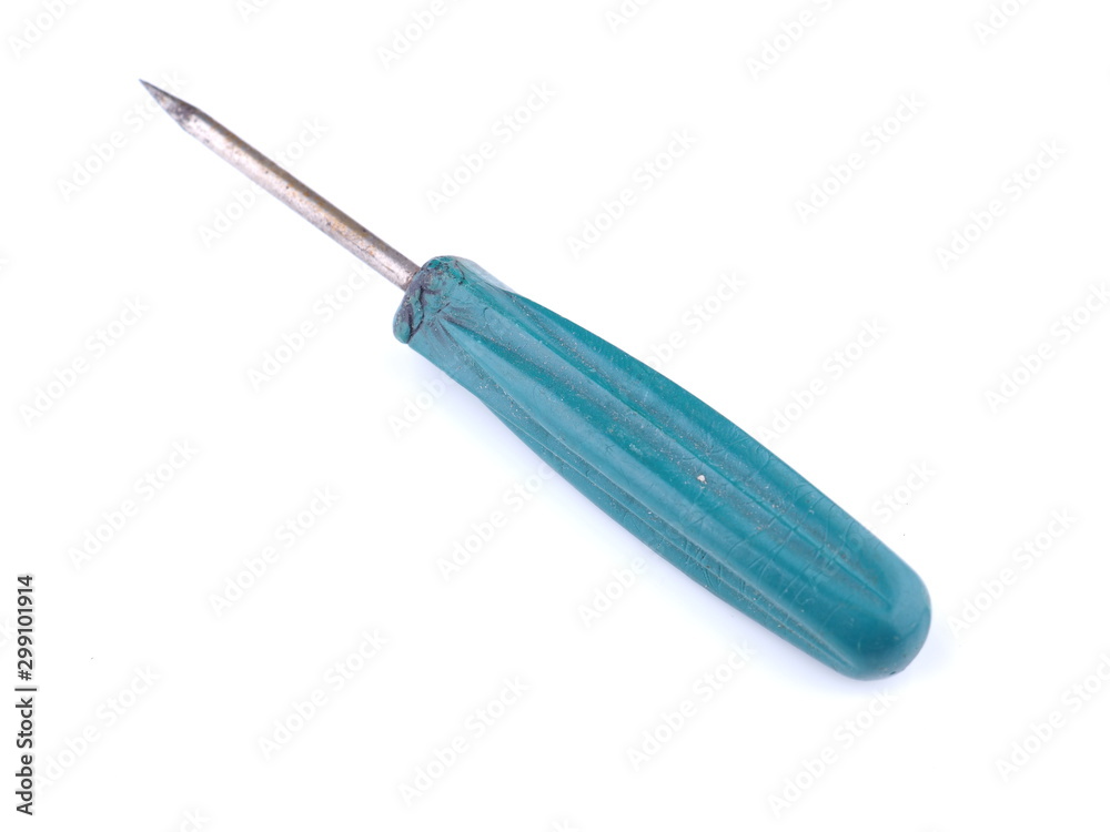 Fototapeta premium awl on a white background