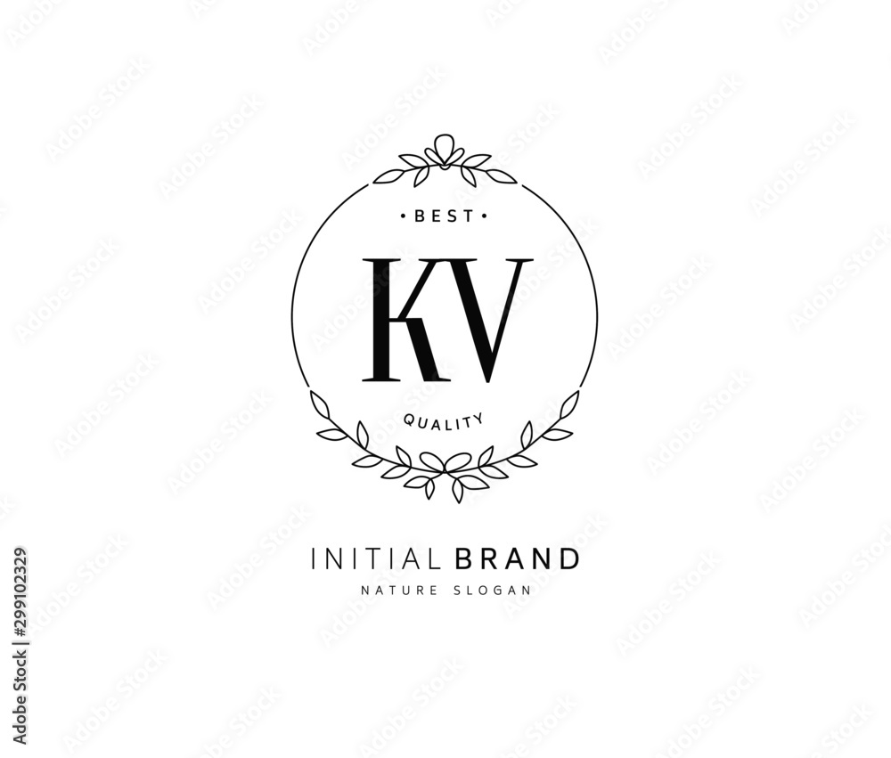 K V KV Beauty vector initial logo, handwriting logo of initial signature, wedding, fashion, jewerly, boutique, floral and botanical with creative template for any company or business. K V KV Beauty vector initial logo, handwriting logo of initial signature, wedding, fashion, jewerly, boutique, floral and botanical with creative template for any company or business.