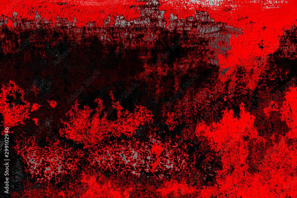 Grunge red and black abstract background or texture for Halloween