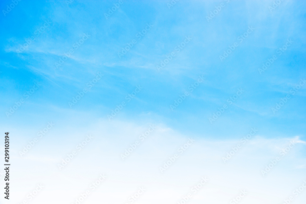 Blue sky background and white clouds soft focus, and copy space Blue sky background and white clouds soft focus, and copy space