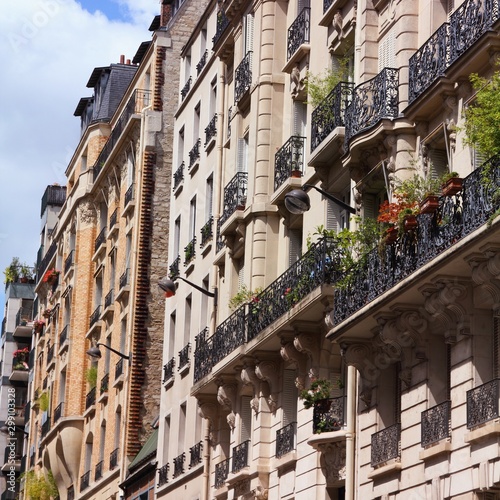 Paris city street view, France