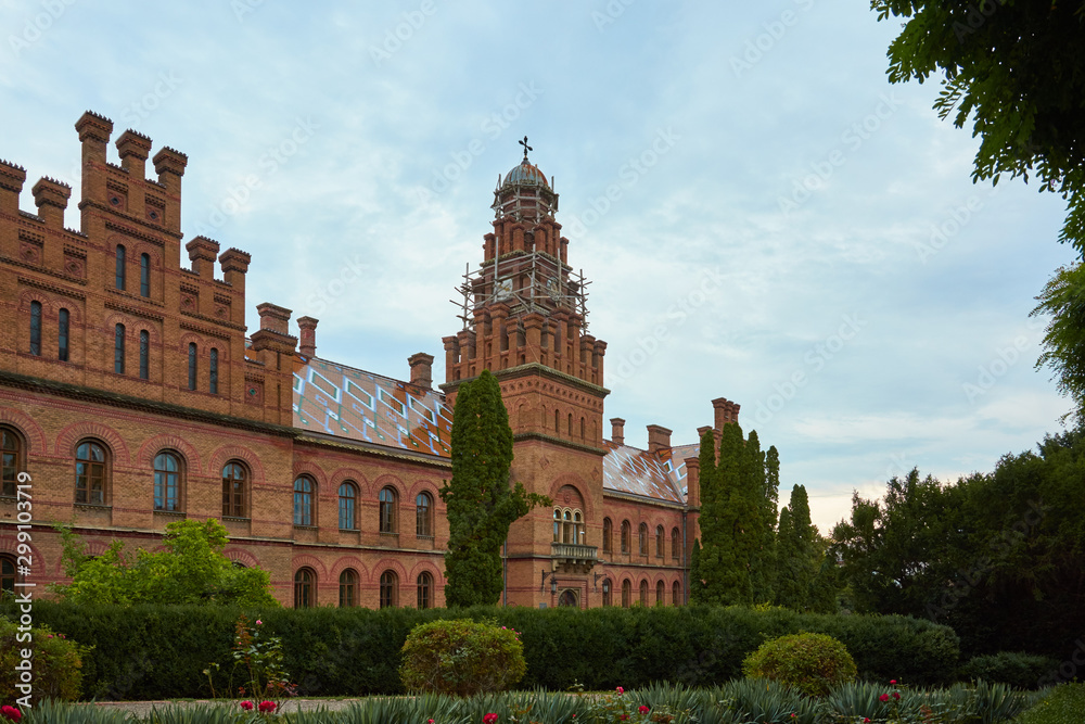 Chernivtsi National University, architectural ensemble of the Residence of Bukovynian and Dalmatian Metropolitans, Chernivtsi, Ukraine. Architectural attraction.