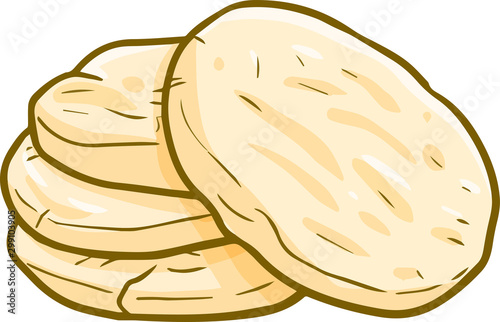 Cute and funny yummy small rounded biscuit for your snack