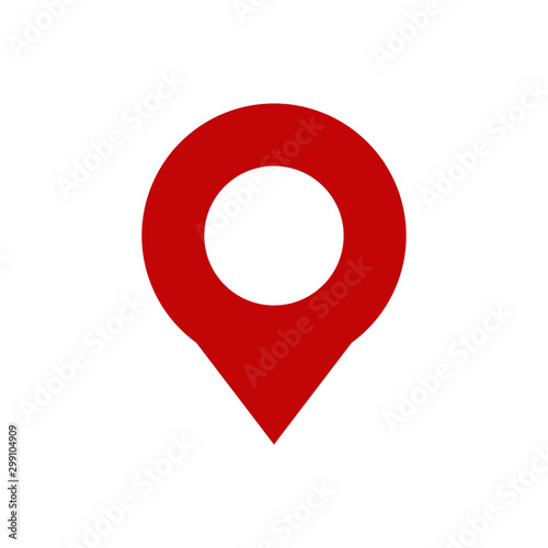 Pin location icon vector isolated symbol illustration EPS 10