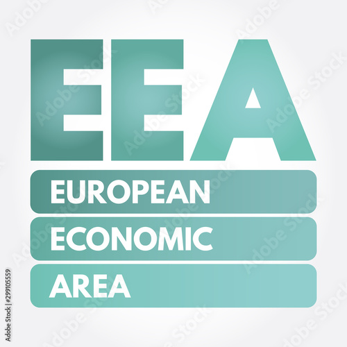 EEA - European Economic Area acronym, business concept background