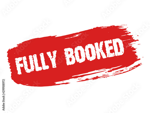 Fully booked rectangular stamp isolated on white background