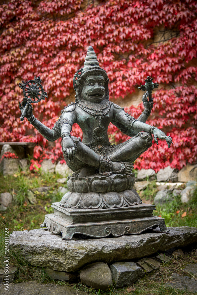 Statue aus Asien. Buddhist zur Meditation