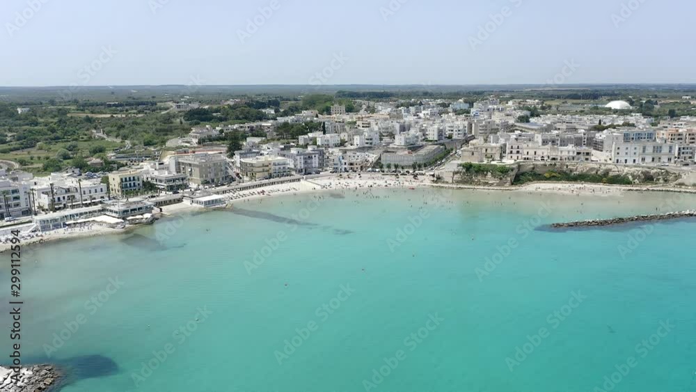 Aerial shot of the city of Otranto, Italy Aerial shot of the city of Otranto, Italy