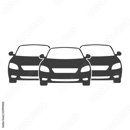 Car Fleet icon. Clipart image isolated on white background