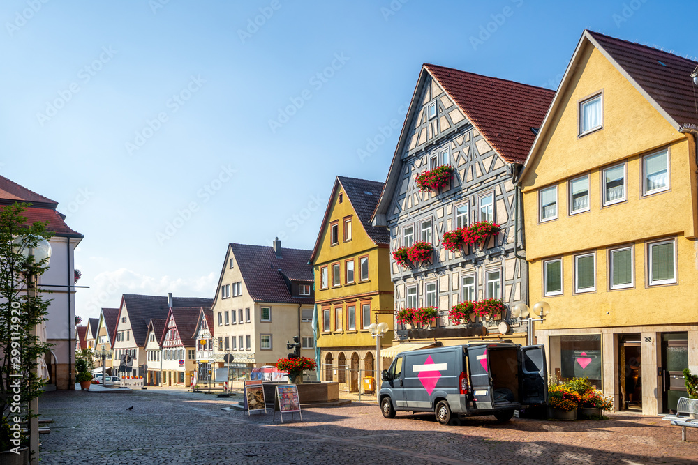 Altstadt Marbach am Neckar, Baden-Württemberg, Deutschland 