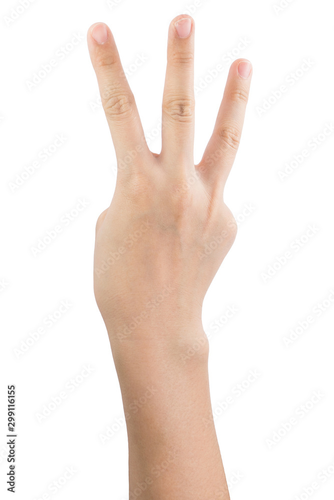 various gestures and sign of Woman's hand isolated on white background with clipping path. various gestures and sign of Woman's hand isolated on white background with clipping path.