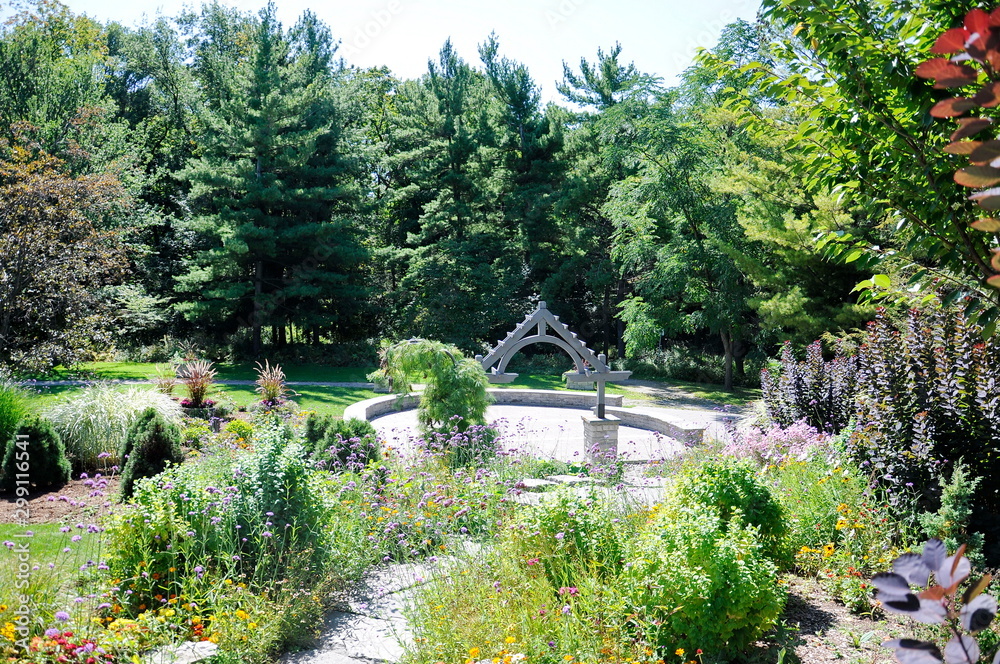 Wood trellis at Humber Arboretum, Ontario, Canada Wood trellis at Humber Arboretum, Ontario, Canada