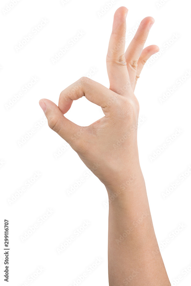 various gestures and sign of Woman's hand isolated on white background with clipping path. various gestures and sign of Woman's hand isolated on white background with clipping path.