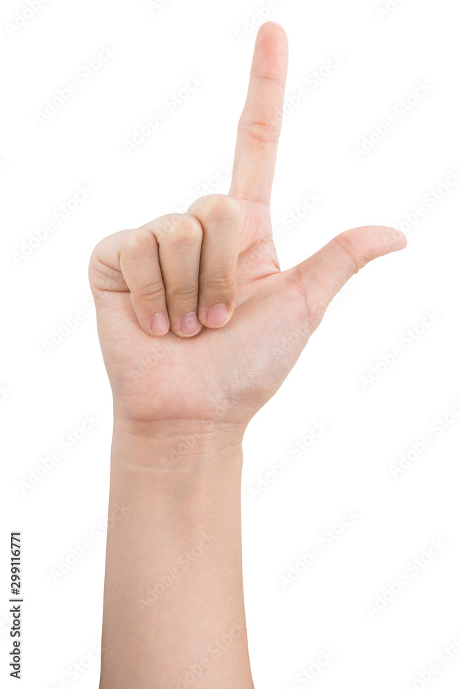 various gestures and sign of Woman's hand isolated on white background with clipping path. various gestures and sign of Woman's hand isolated on white background with clipping path.