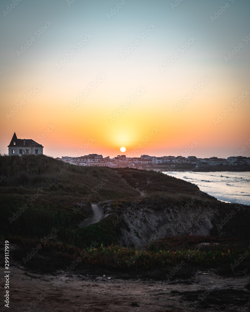 Beautiful sunset in Baleal, Portugal Beautiful sunset in Baleal, Portugal